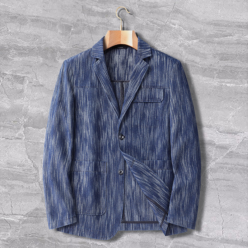Men's Retro Single-Breasted Denim Jacket
