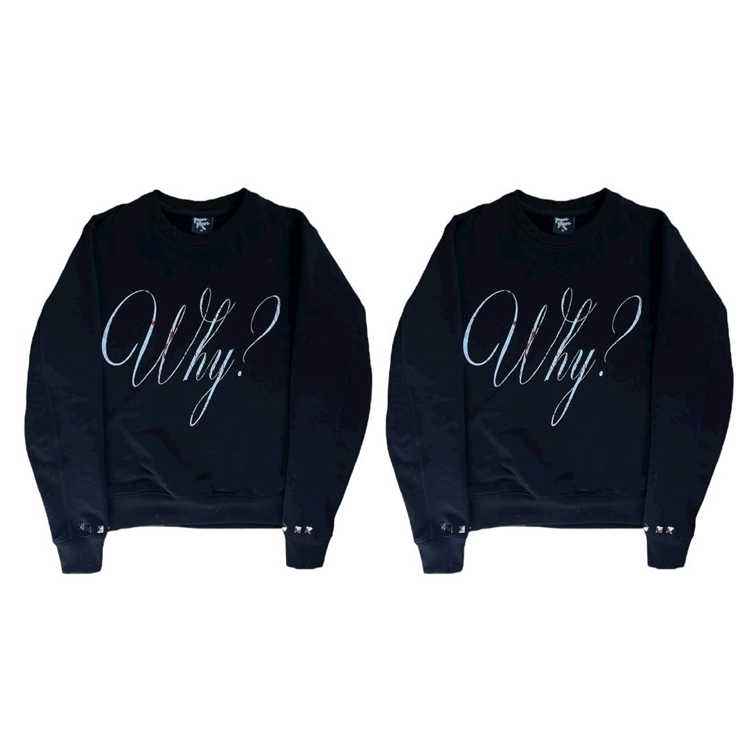 Long-sleeve Crewneck Striped Sweatshirt